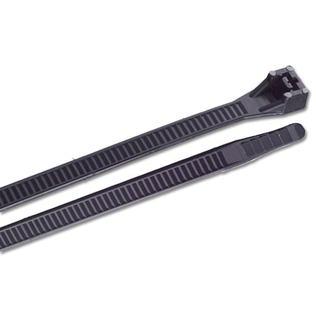Ancor Cable Tie, 17 in L, 5 in Max Bundle Dia., Black, Nylon 6/6, 180 lb Strength, 10 PK 199217